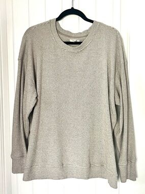 Maurice’s  Waffle Knit Long-Sleeve Casual Everyday Shirt - Tan Women’s Size XL